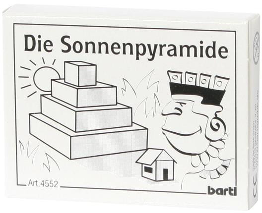Die Sonnenpyramide - Mini Holz Geduldspiel