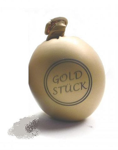 Goldstück - der goldene Drückeberger - Antistressball