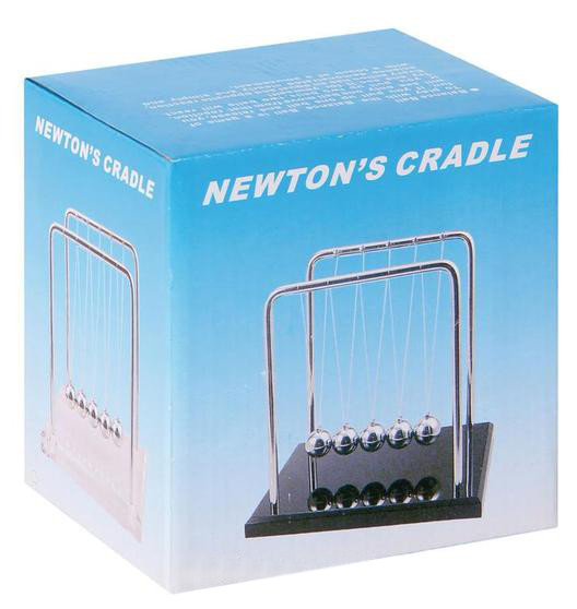 Kugelspiel Newton-Pendel auf Bambussockel