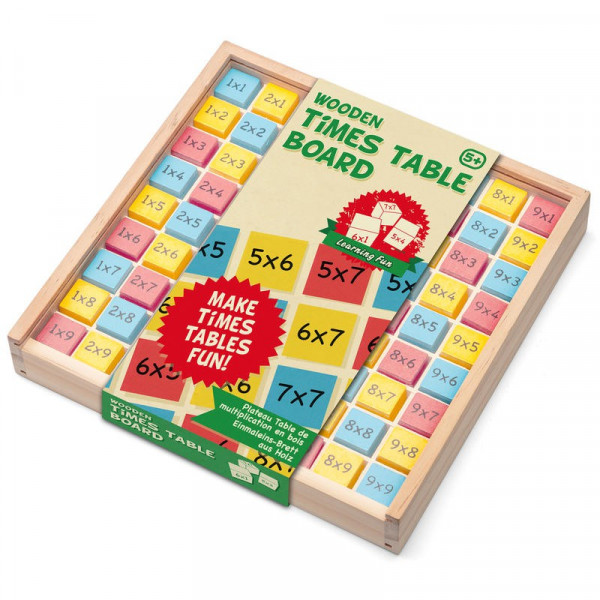 Einmaleins-Brett aus Holz - spielend Kopfrechnen lernen
