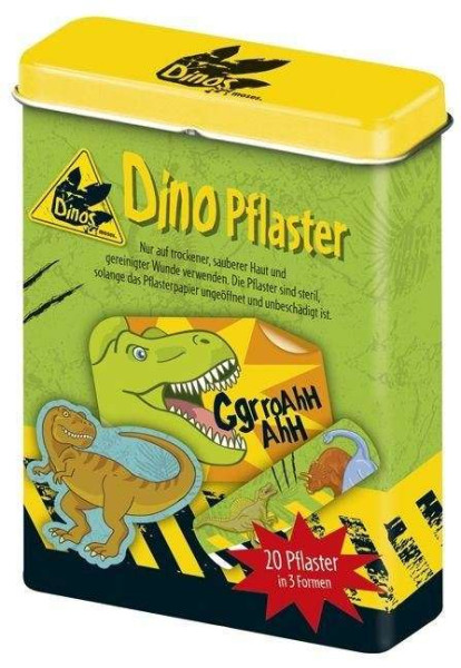 Dinopflaster in Metallbox