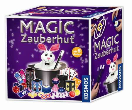 Magic Zauberhut Zauberkasten Für Kinder Ab 6 Jahren Mit Zauberstab, Anleitung & 18 Requisiten