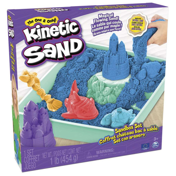 Kinetic Sand Box Blau 454g - Der magische Spielsand