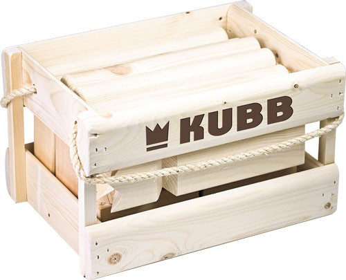 KUBB in der Holzbox
