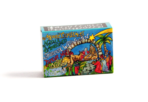 Mini-Bastelbogen in Zündholzschachtel - Krippe