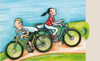 Lebende Karte Fahrrad