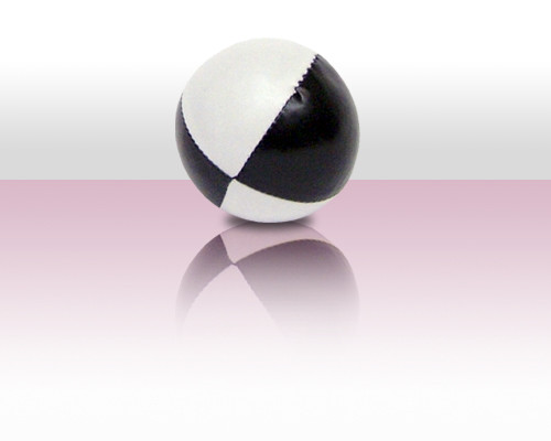 Jonglierball Beanbag 110g - weiss mit schwarz