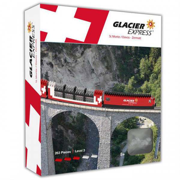 Brixies Glacier Express aus 385 Teilen - Level 3