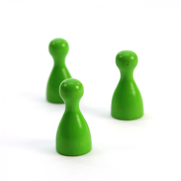 Spielfigur Holz 24mm - Halmakegel - Hellgrün