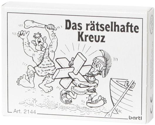 Das rätselhafte Kreuz - Mini Holz Geduldspiel