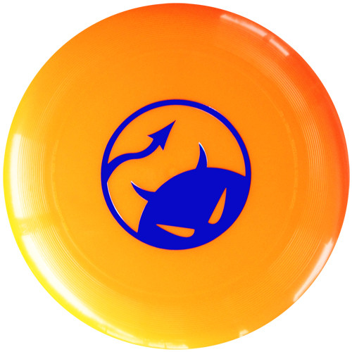 Ultimate Frisbee - Citrus Orange Logo Blau