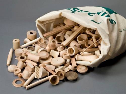 Holzteile zum Spielen - Surprise-Mischung