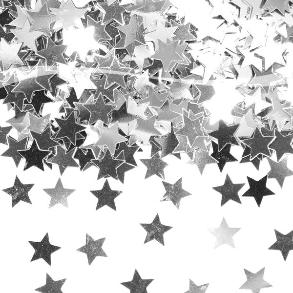 Tischkonfetti Sterne - Silber