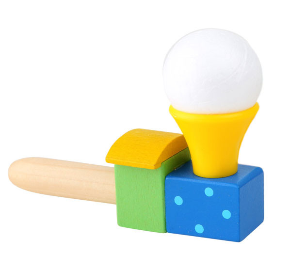 Pusteball Zug aus Holz