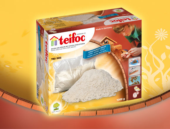 Teifoc Steinbaukasten - Fertigmörtel 1Kg