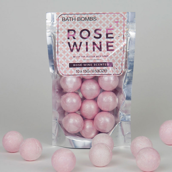 Rose Wein Badebomben