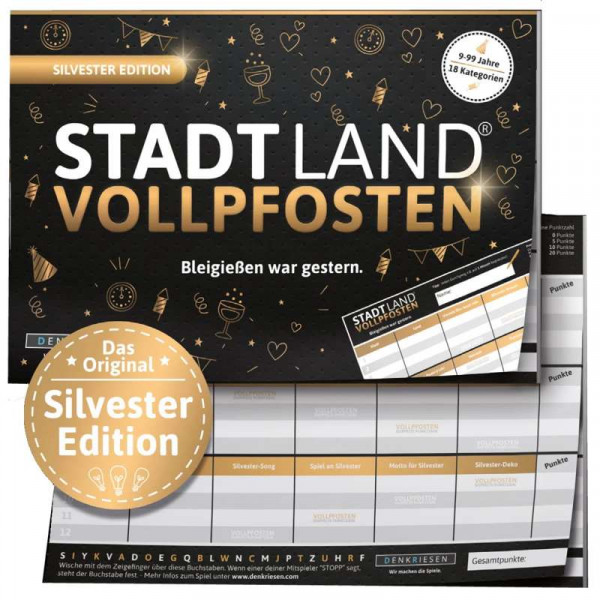 Stadt Land Vollpfosten A5 - Silvester Edition