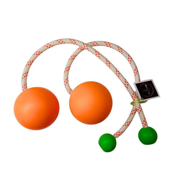 Contactpoi orange 90mm - Semistatic - Knob grün - Paar