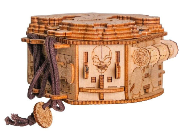 ESC WELT Blackbeard's Compass Puzzelbox, Escape Room in a Box, denksportopdracht, spaarpot met 3D-vluchtspel, geschenkdoos, raadselspel, puzzeldoos voor kinderen en volwassenen, geschenkdoos