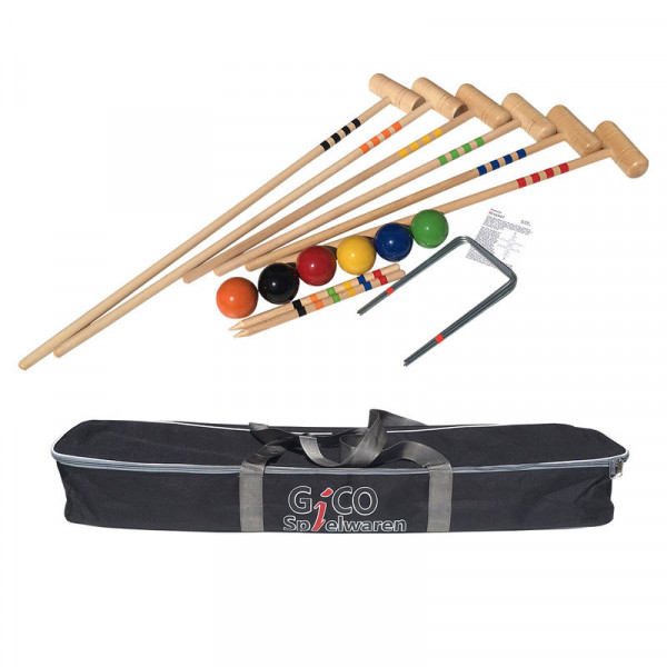 Krocketspiel Family Set für 6 Spieler