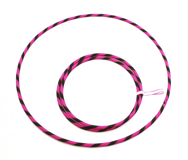 perfect hoop - pink schwarz, 16mm/85cm UV-Farbe