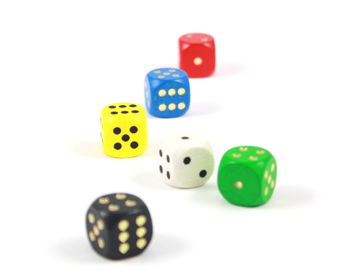 Spielwürfel aus Holz - 16mm - diverse Farben