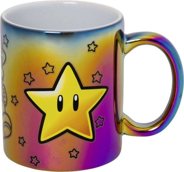 Super Mario Star Power- Geschenktasse metallic