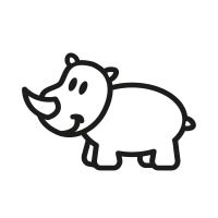 Ministempel Nashorn