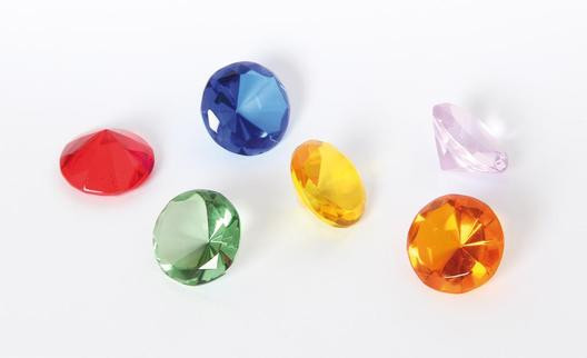Glasdiamanten Set - Glassteine Dekoartikel