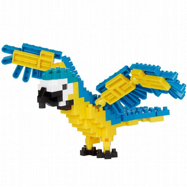 Nanoblock Papagei (Blue and Yellow Macaw)