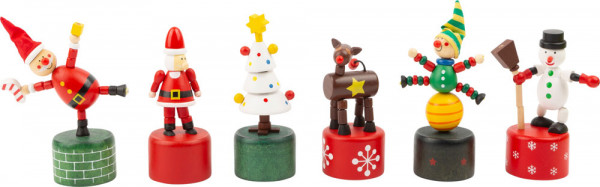 Drückfiguren Weihnachten aus Holz, 1 Stk