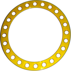 Wind Ring - dicker Jonglierring perforiert - gelb