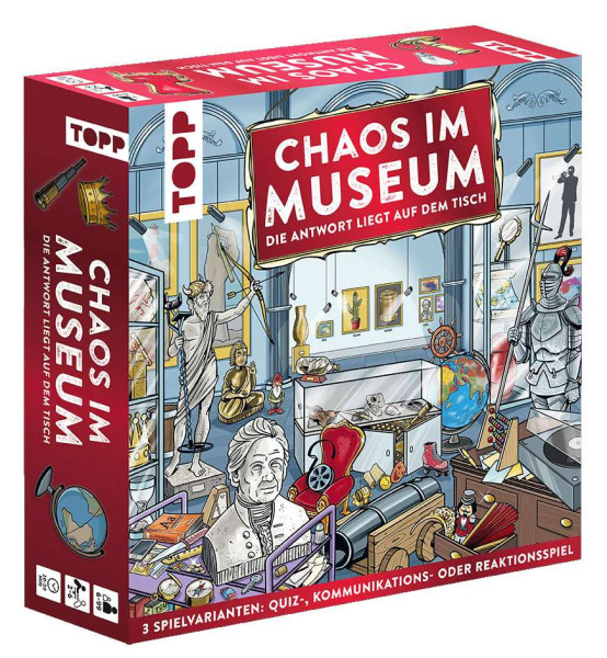 Chaos im Museum - Wimmelbild Quizspiel