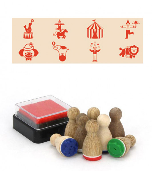 Ministempel Set Zirkus-Mix