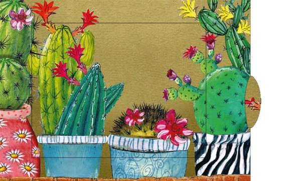 Ziehkarte Kaktus - Lebende Karte