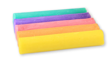 Knete Set mit 5 Rollen in verschiedenen Farben - Pastell