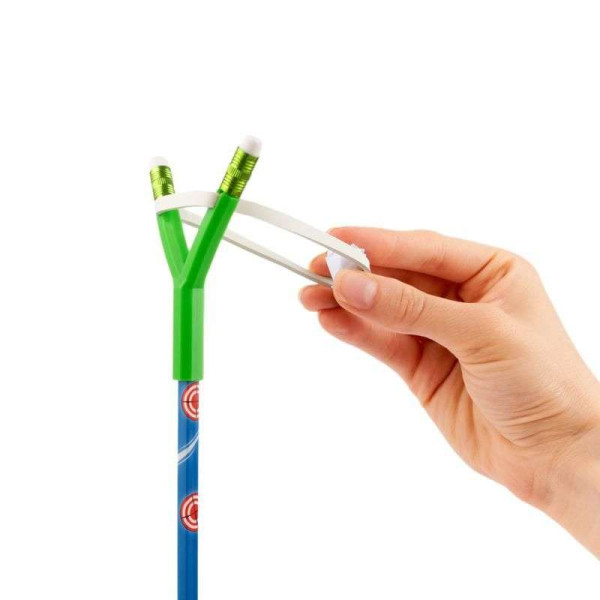 Bleistift mit Gummi-Schleuder