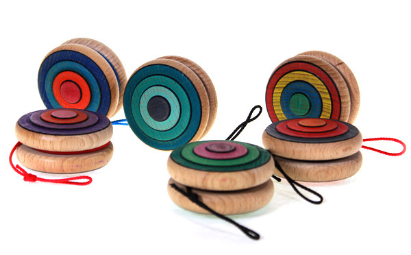 Yoyo Harlekin aus Holz