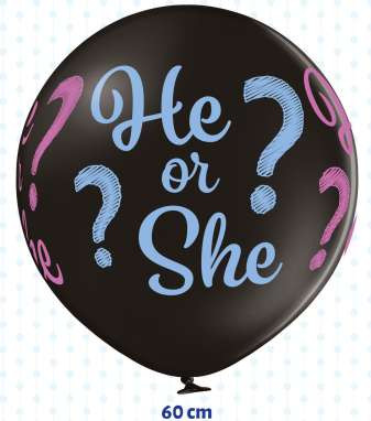 Junge oder Mädchen Ballon - He or She