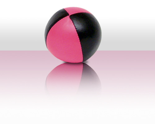 Jonglierball Beanbag 130g - pink mit schwarz