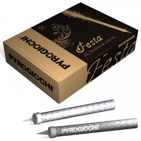 Pyrogiochi Eisfontänen Set - Silber - 45s