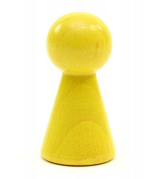 Riesen Spielfigur aus Holz 6cm - Gelb