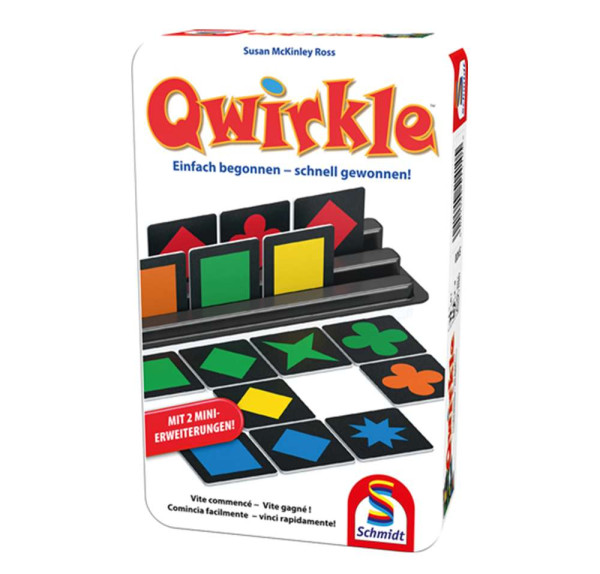 Qwirkle (Metalldose) - inkl. 2. Mini-Erweiterungen