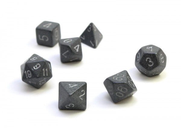 Speckled Polyhedral Hi-Tech 7-er Set