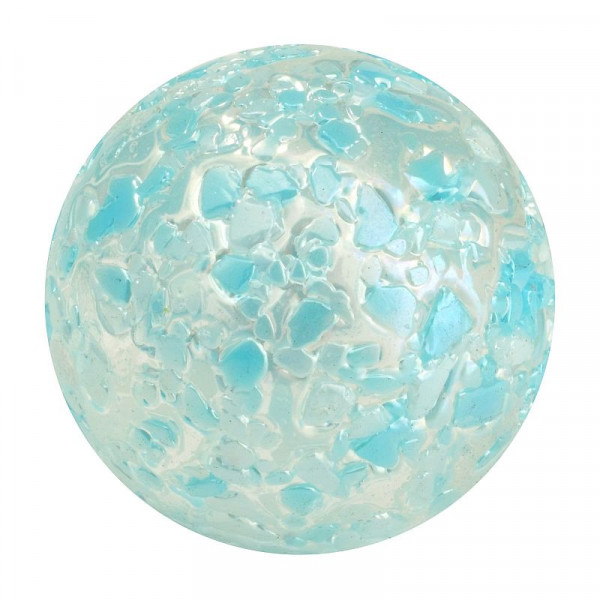 Glasmurmel 14-17mm - Schneeflocke