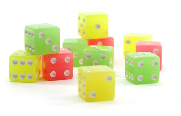 Leuchtende Spielwürfel 16mm
