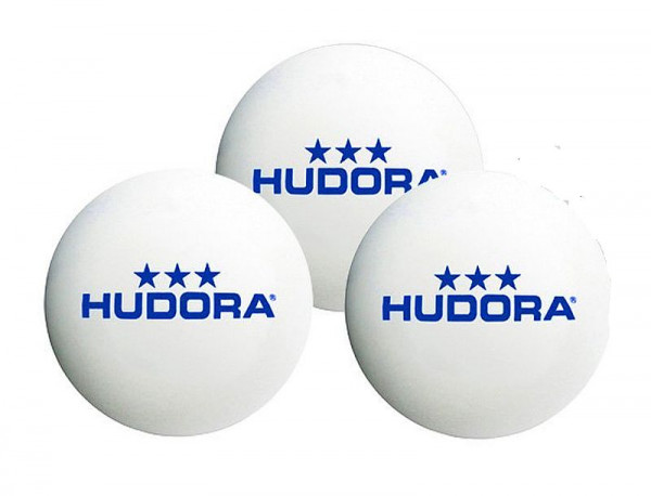 Hudora Tischtennisball 3 Sterne - Set mit 6 Stück