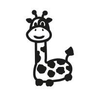 Ministempel Giraffe