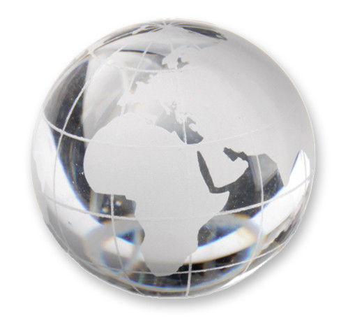 Klare Murmel - Weltkarte 30mm