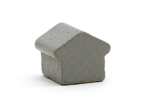 Spielfigur Monopoly Haus - Grau